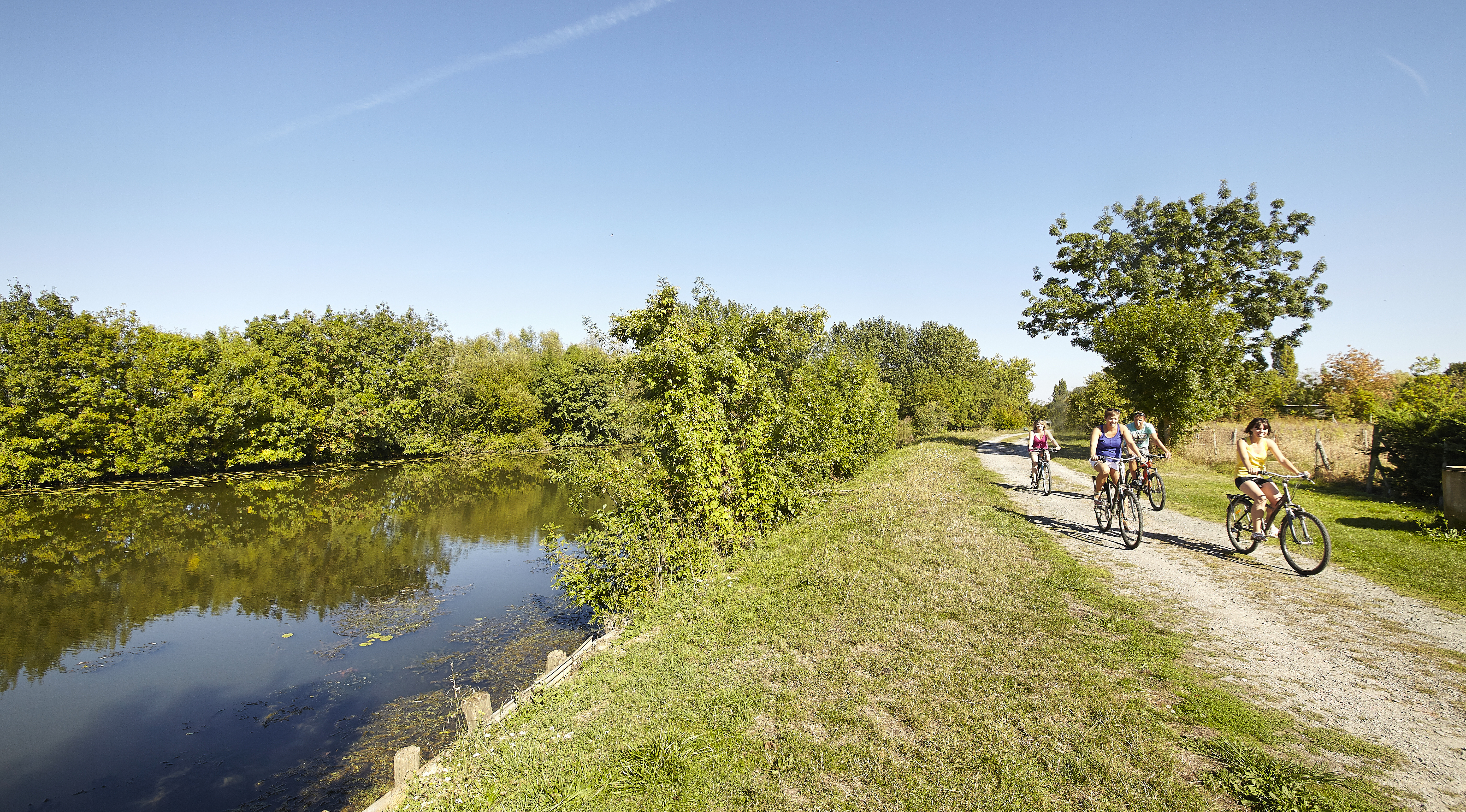 Le Marais Poitevin famille en vélo