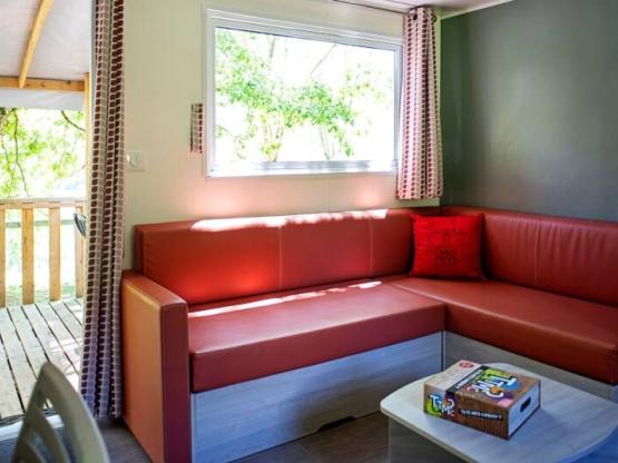 Mobilhome Confort 29m² (2 habitaciones) + Terraza semi-cubierta 6m²