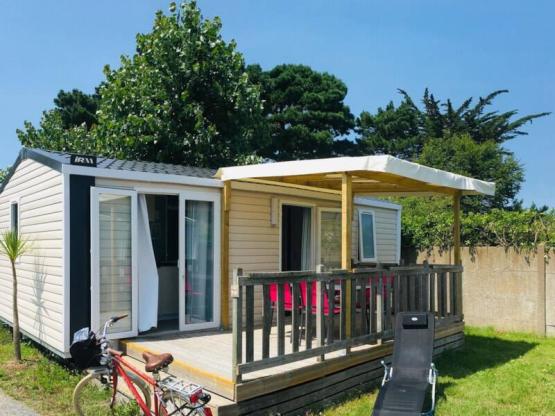 Mobilhome Belle Île  VIP 26.10 m² - 2 habitaciones - terraza cubierta