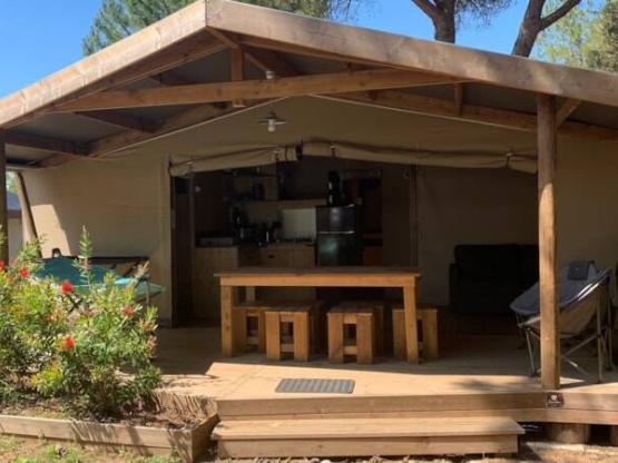 Cabaña Cotton Confort+ 35m² - 3 habitaciones - terraza 11m² + TV
