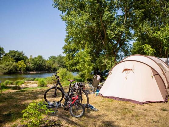 Pitch River for TENT from 80 up to 125m2. Extra, transition area to the river.