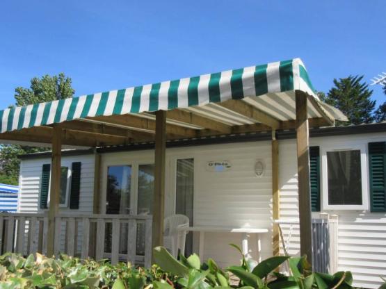 Mobil-home Estándar de 27 m² - 2 dormitorios + terraza semicubierta + TV + AIRE ACONDICIONADO