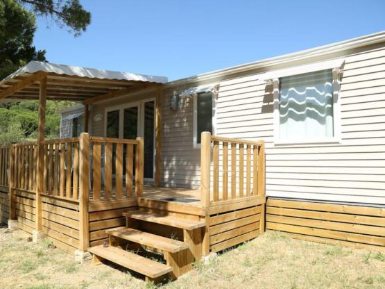 Mobilhome Prestige 40m² - 3 habitaciones + aire acondicionado + terraza cubierta