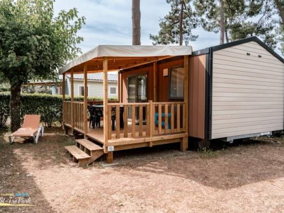 Mobilhome Premium 19m² (1 habitacion) + Terraza semi-cubierta 11m²