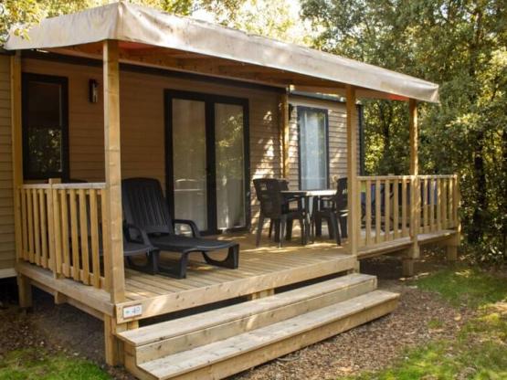 Mobilheim TERRE ET MER - 30m² - Halbüberdachte Terrasse - 2 Zimmer-