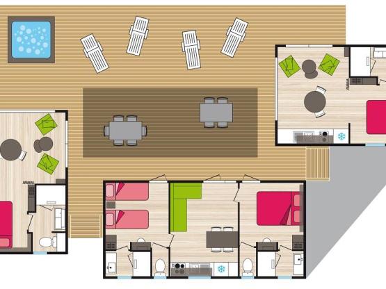 Premium - Les Gorges d'Héric - 75 m2 - 4 bedrooms - 4 bathrooms - spa -