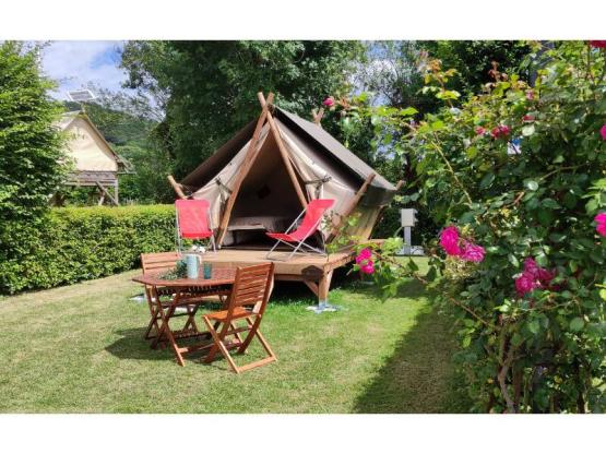 Canvas bungalow MOOREA - 2 single beds - terrace