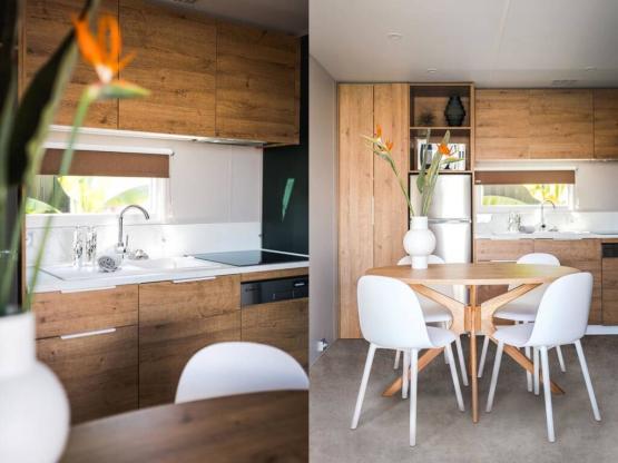 Cabaña Althéa 33m² 2 dormitorios 2 baños + aire acondicionado + TV