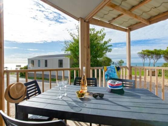 Mobil-home ~28m² - Vue mer - 2 chambres + climatisation