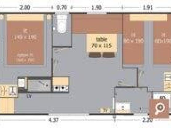 Mobilhome "Tournesol" 2 habitaciones