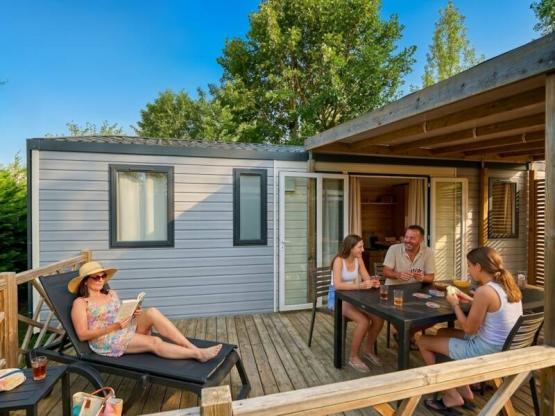 Mobil-Home Modulo - 3 habitaciones con aire acondicionado y televisión