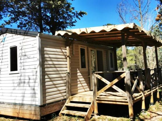 Mobilhome Confort Super Venus 23m² con aire acondicionad Terraza semi-cubierta
