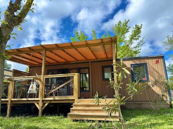 Mobilhome PREMIUM 32m² - 3 habitaciones - TV - lavavajilla - aire acondicionado - terraza cubierta -