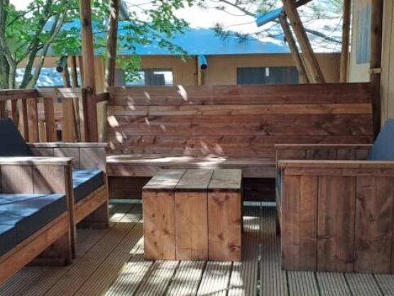 Tente Safari Prestige Plus 6 pers 3 habitaciones 1 baño 49m²