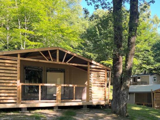 NEW : Cotton Flower Canvas Lodge Comfort 28m² (2 bedrooms) + TV + covered terrace 16m²