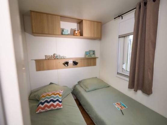 NEW -Mobil-home TAMARIS Premium (3 chambres) 35m2 - terrasse couverte  19m2+ LV + TV + Climatisation