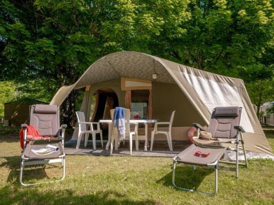 Natuurtent - 2 slaapkamers (zonder privé sanitair)