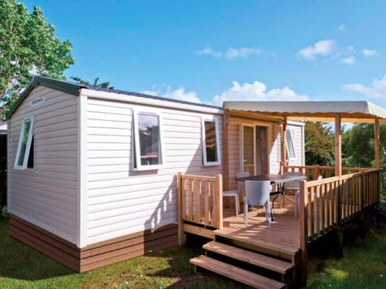Mobil-home Tribu - 30m² - 3 chambres - Terrasse couverte - Climatisation