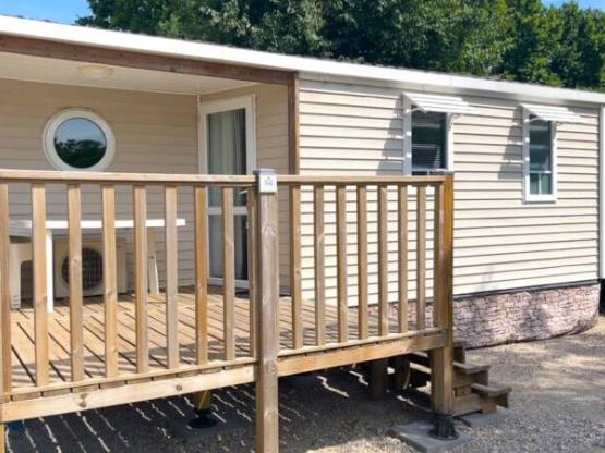 Mobil-home O'hara 734 climatisé pour 4 personnes avec 2 chambres, terrasse intégrée