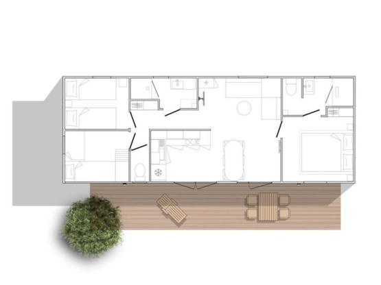 FAMILY 6 Mobil Home 6 pers. 38 m²