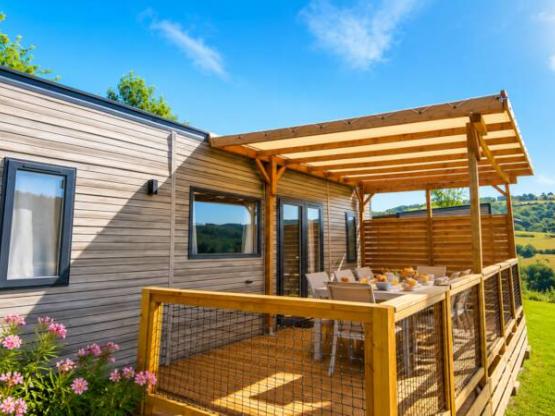 Mobil-home SERAC con vistas al lago, categoría Premium, 36 m² - Con aire acondicionado (3 dormitorios, 6 personas)