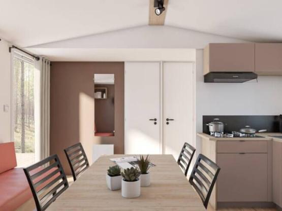 Mobil-Home BREZONS Premim + 41m2 (4ch 8 pers) et 2 SDB Vue Lac