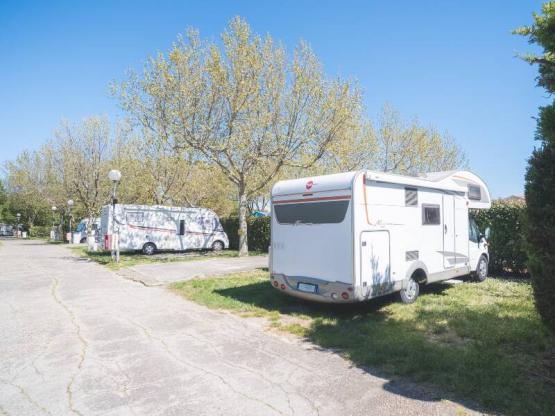 Parcela Confort Tienda grande/caravana/autocaravana (con electricidad)