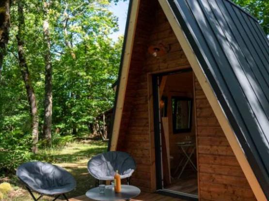 Cabaña A-frame | 1 dormitorio | Cocina | Terraza