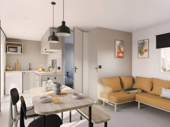 NEW 2026 Mobil home Premium 32m2 (2chambres) Terrrasse + BBQ