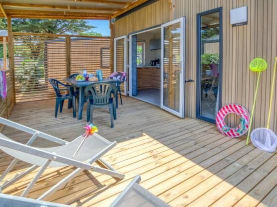 Mobil-home Bahia 2 habitaciones (Con lavavajillas y terraza cubierta)