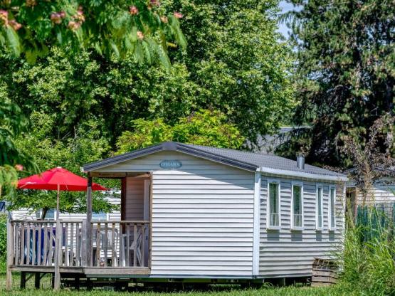 Mobil-Home Confort 27 m² 2 habitaciones - terraza semi-cubierta 7 m² + TV