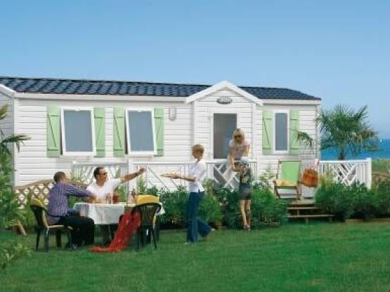 Mobilhome Super Titania 35m² / 3 habitaciones - Terraza semi-cubierta
