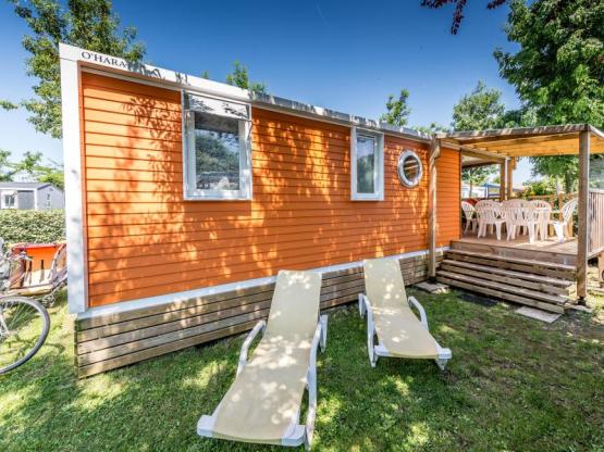 Chalet BIEN-ETRE 3 habitaciones 29,7m² con terraza semi-cubierta de madera