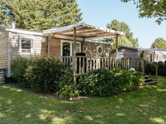 Mobilhome CONFORT+ 29m² - 2 habitaciones + Terraza semi-cubierta