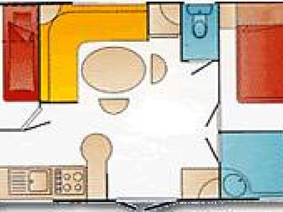 Mobil-home 2 Chambres 5 pers Max