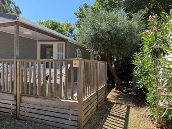 Mobilhome OLIVIER Confort 29m² (2 habitaciones) - Terraza - Televisión