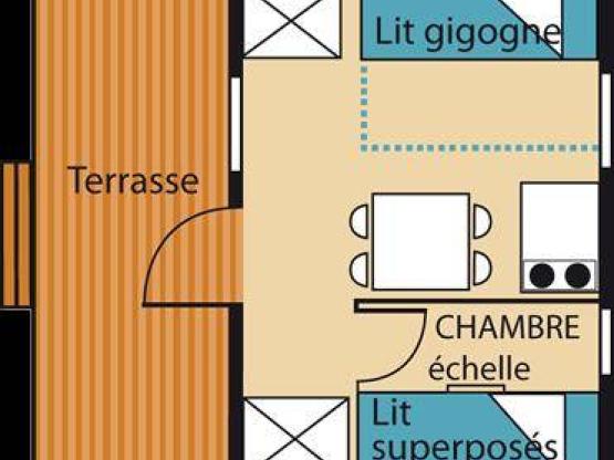 Bungalow Isabelle (ohne Sanitäranlagen)