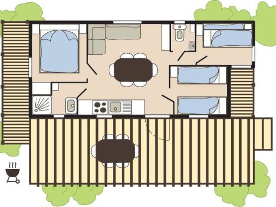 Cabane Pêcheur 3 habitaciones PREMIUM