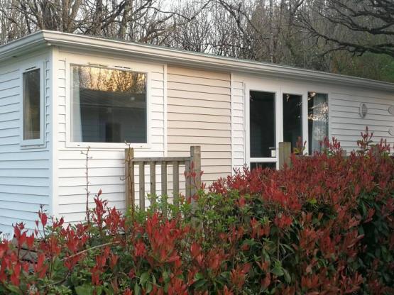 Mobilhome DUO - 2 habitaciones, 2 baños, Lavavajillas, 43,5m² con terraza