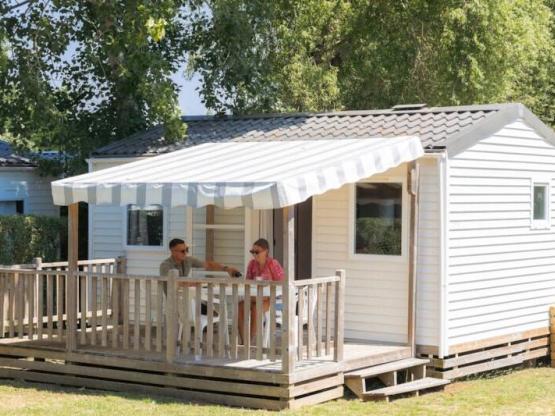 Mobilhome 18.6m²  (1 Habitación) + terraza + TV