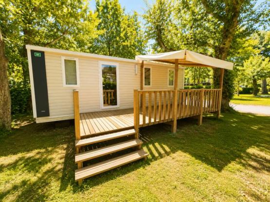 Mobilhome Confort 24m² 2 habitaciones - Terraza semi-cubierta + TV