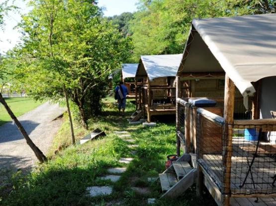 Cabin Lodge 12 m² (1 habitación) + terraza cubierta