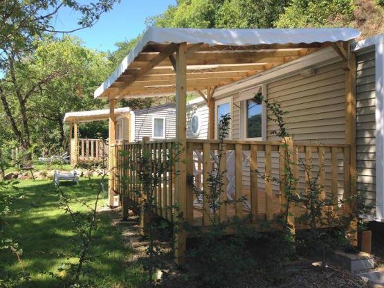 Mobilhome Confort+ 27m² (2 habitaciones) + terraza cubierta 12 m²