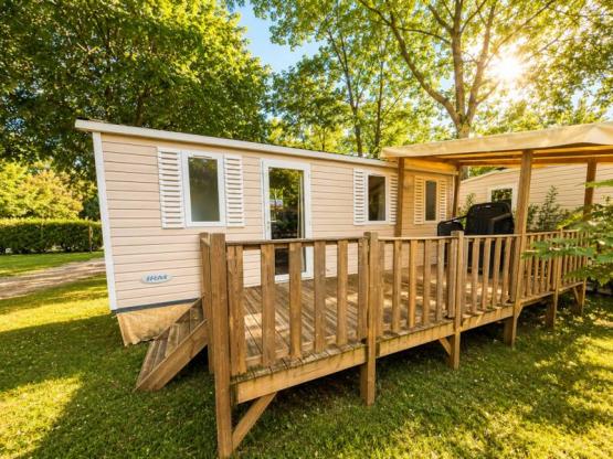 Mobilhome Standard 21m² 2 habitaciones - Terraza semi-cubierta + TV