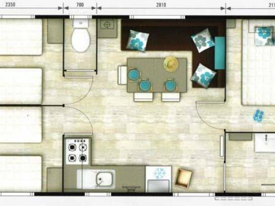 Mobilhome Bermudes 31 m²
