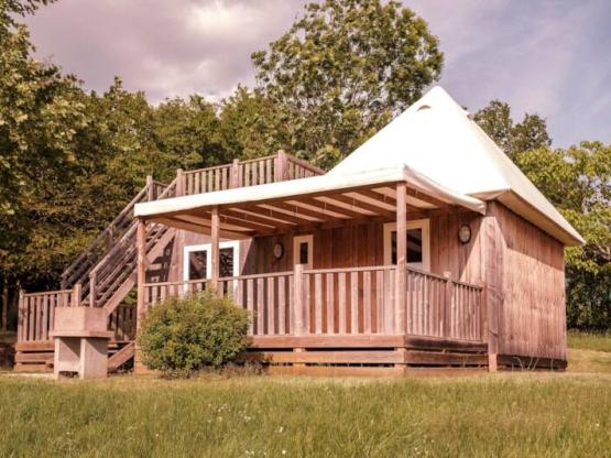 Cabane du Lac 36m2 / 2 Habitaciones-terraza cubierta-solarium+Aire acondicionado