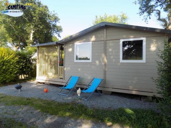 Chalet 35m² (3 kamers) overdekt terras CONFORT (TV, Huur barbecue, Lakenpakket aanwezig)