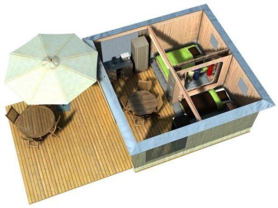 Bungalow lona (2 habitaciones) + Terraza