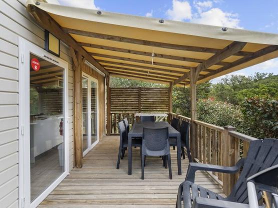 Mobilhome DECLIK 31m² / 3 habitaciones - terraza cubierta + Aircondition