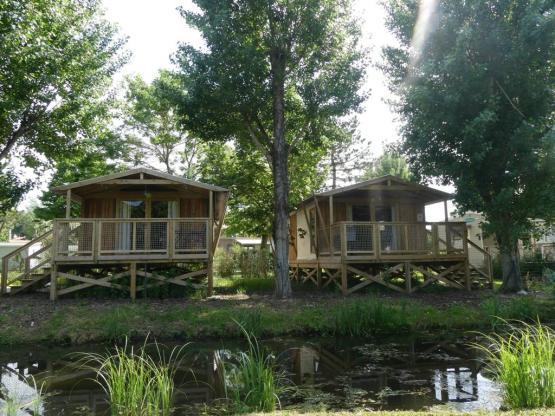 Sweetflower Lodge Premium 32m² - 2 habitaciones + terraza cubierta + TV